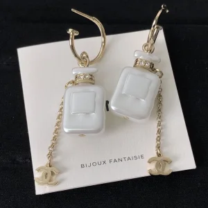 Replica Womens Jewelry Chanel Crystsl N5 Bottle Earrings A39PP150 AA180841