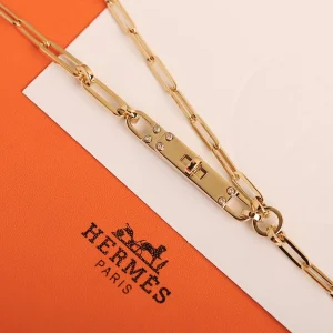 Replica Womens Jewelry Hermes Kelly Chaine Choker Silver Necklace A205PP480 AA182047
