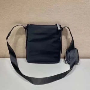 Replica Mens Handbags Prada Black Re Nylon Messenger Bag 22x26CM A104PP680 AA182135