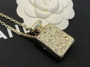 Replica Womens Jewelry Chanel Gold Bottle Chain Necklace AB8585 A39PP380 AA183441