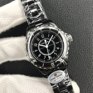 Replica Womens Watches Chanel VIP J12 Black Dial Ladies Watch 33MM A184PP2180 AA184179