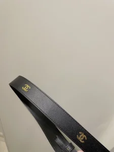Replica Womens Belts Chanel CC Logo White Leather Belt 30MM A175PP240 AA184637