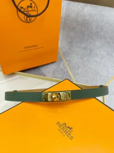 Replica Womens Belts Hermes Kelly Buckle Leather Belt 20MM A175PP240 AA185819