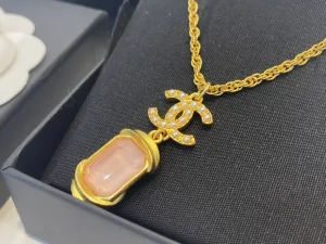 Replica Womens Jewelry Chanel Pearl CC Logo Pendant Necklace A39PP280 AA186671