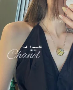 Replica Womens Jewelry Chanel Dice Pendant Necklace in Yellow A39PP180 AA187119