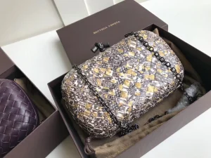 Bottega Veneta Chain Knot Clutch Bag