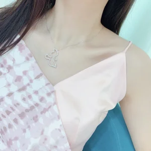 Replica Womens Jewelry Tiffany Diamonds Bird Pendant Necklace A205PP280 AA188568
