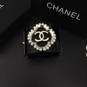 Replica Womens Jewelry Chanel Gold CC Logo Black Bracelets A152PP280 AA190133