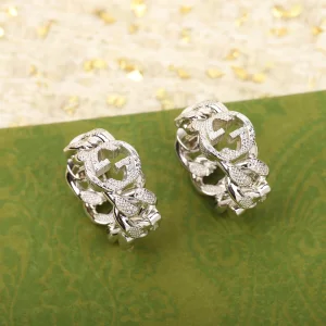 Replica Womens Jewelry Gucci Interlocking G Gourmette Chain Rings A152PP180 AA190281