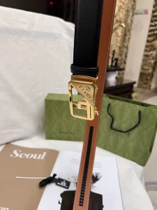 Replica Mens Belts Gucci Black Leather Belt 35MM A175PP240 AA190586