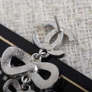Replica Womens Jewelry Chanel Crystals CC and Bowknot Earrings A152PP180 AA191945