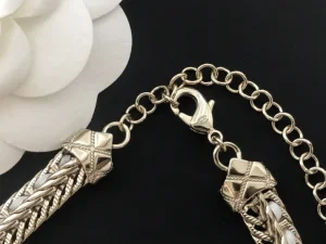 Replica Womens Jewelry Chanel Crystals CC Logo Chain Choker Necklace A39PP280 AA193040