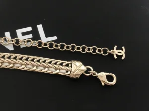 Replica Womens Jewelry Chanel Crystals CC Logo Chain Choker Necklace A39PP280 AA193040