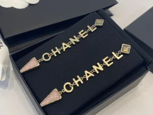 Replica Womens Jewelry Chanel Monogram Earrings Pink A39PP180 AA193038