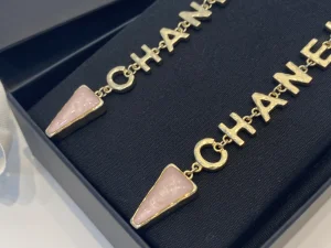 Replica Womens Jewelry Chanel Monogram Earrings Pink A39PP180 AA193038