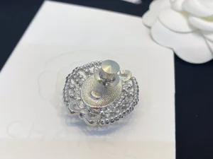 Essenceofluxury Womens Jewelry Chanel Crystals CC Logo Brooch A39PP180 AA194237