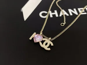 Essenceofluxury Womens Jewelry Chanel I Love CC Pendant Necklace A39PP280 AA194552