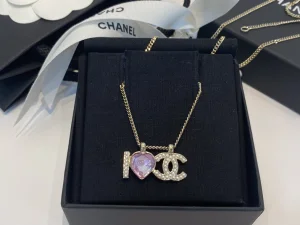 Essenceofluxury Womens Jewelry Chanel I Love CC Pendant Necklace A39PP280 AA194552