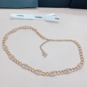 Chanel Multi Crystals CC Logo Chain Belt 