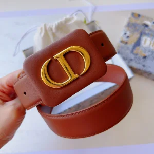 Dior Bobby Belt Brown Smooth Calfskin 34MM 