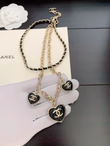 Chanel Heart Chain Necklaces 