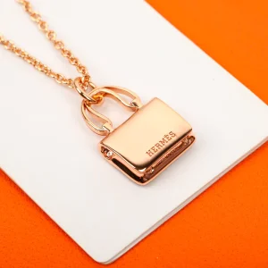 Essenceofluxury Womens Jewelry Hermes Amulettes Constance Necklaces in Blue A152PP380 AA196011