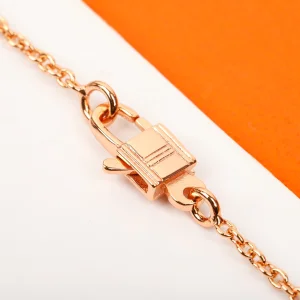 Essenceofluxury Womens Jewelry Hermes Amulettes Constance Necklaces in Blue A152PP380 AA196011