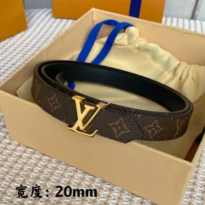 Louis Vuitton LV Iconic Monogram Canvas Belt 20MM 