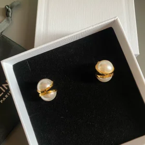 Essenceofluxury Womens Jewelry Celine Pearl Earrings A173PP180 AA196569