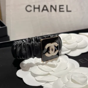 Chanel CC Logo Leather Hair Accessory 