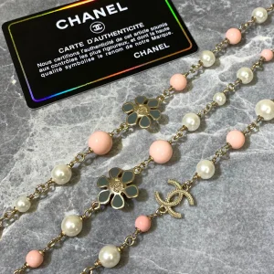 Essenceofluxury Womens Jewelry Chanel Flowers Long Pearls Necklaces A205PP380 AA198916