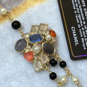Essenceofluxury Womens Jewelry Chanel Long Multicolor Pearls Necklaces A205PP480 AA198918
