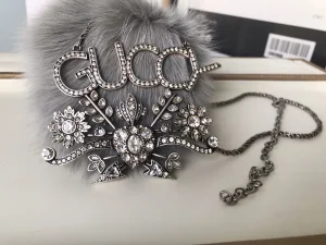Gucci Crystals Guccy Pendant Necklaces 