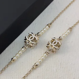 Essenceofluxury Womens Jewelry Chanel Chain Pearls Long Necklaces A39PP380 AA200217
