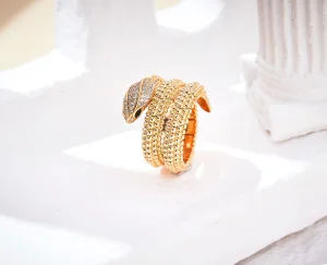 Essenceofluxury Womens Jewelry Bvlgari Serpenti Viper Diamonds Rings A152PP280 AA200474