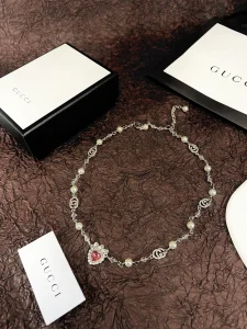 Gucci Interlocking G Pearls Neclaces 