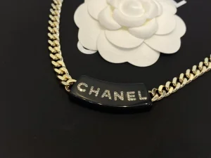 Essenceofluxury Womens Jewelry Chanel Monogram Logo Chain Necklaces A39PP180 AA200925