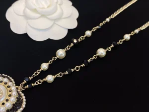 Essenceofluxury Womens Jewelry Chanel Crystals CC Heart Pendant Necklaces A39PP280 AA201414