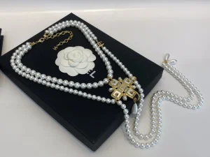 Essenceofluxury Womens Jewelry Chanel Pearls Necklaces A39PP380 AA201416