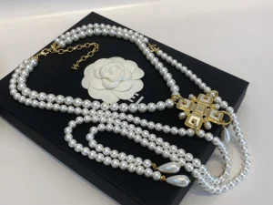 Essenceofluxury Womens Jewelry Chanel Pearls Necklaces A39PP380 AA201416