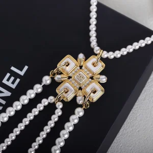 Essenceofluxury Womens Jewelry Chanel Pearls Necklaces A39PP380 AA201417