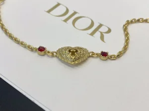 Essenceofluxury Womens Jewelry Dior Heart Pendant Bracelet A39PP180 AA203895