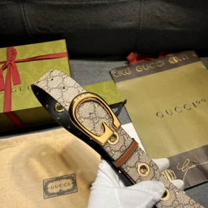 Gucci G Buckle Canvas Belt 40MM