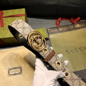 Gucci G Buckle Canvas Belt 40MM
