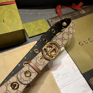 Gucci G Buckle Canvas Belt 40MM