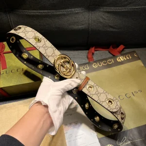 Gucci G Buckle Canvas Belt 40MM