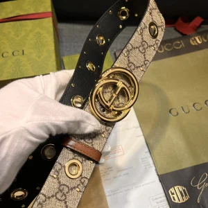 Gucci G Buckle Canvas Belt 40MM