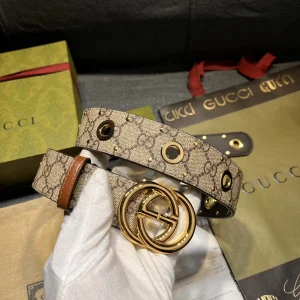 Gucci G Buckle Canvas Belt 40MM