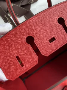 Hermes Birkin 25 Bag Red Epsom 25CM