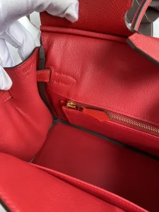 Hermes Birkin 25 Bag Red Epsom 25CM